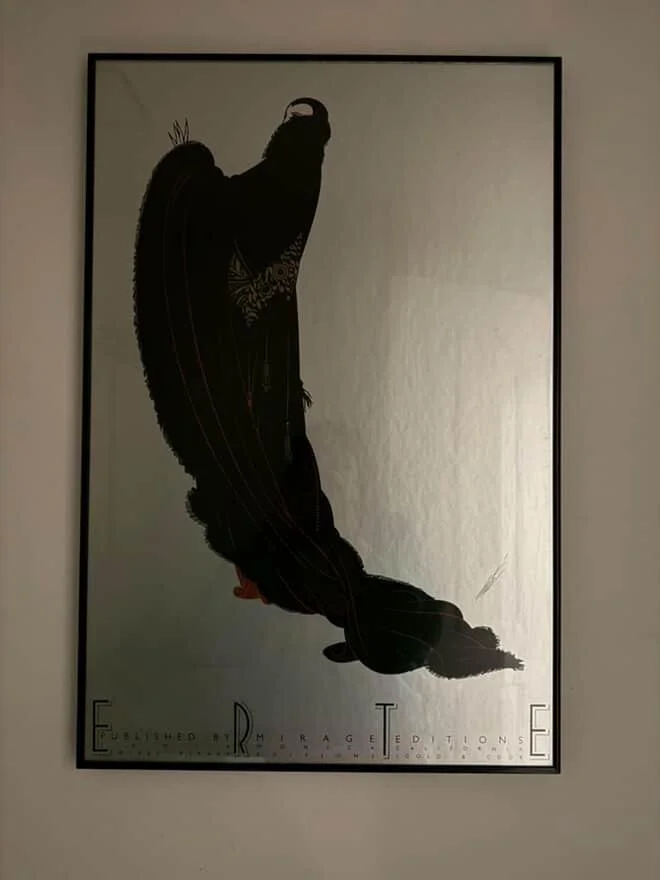 Vintage Elegant ERTE Art Deco lithographs — Furniture Matchmaker